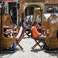 A picture of relaxation at the Place Saint-Géry 